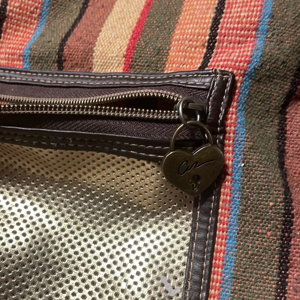 American Rag Gold And Multicolored‎ Medium crossbody bag